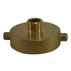444004 - 2-1/2 In Nst To 1-1/2 In Npsh Brass Fire Hose Hydrant Adapter 1