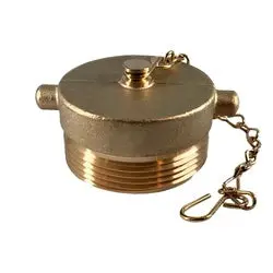 444071 - 1-1/2 In Male Nst Brass Fire Hose Plug With Chain 1