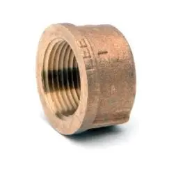 44477Lfusa - 1-1/2 In Lead-Free Bronze Cap For Female Npt Connections 1