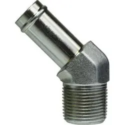 450386 - 1/2-In Beaded Stem & 3/8-In Male Nptf 45-Degree Steel Insert Elbow 1