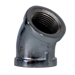 45182Lfcp - 45-Degree Brass Elbow Fitting - 3/8 In Fip X 3/8 In Fip, Chrome-Plated 1