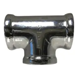45250 - 1/8 In Fpt Chrome Coated Bronze Tee Fitting For Plumbing Systems 1