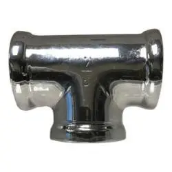 45252Lf - 3/8 In Fpt Bronze Tee Fitting With Chrome Finish, Rated 125 Psi 1