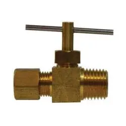 46005 - 3/8 X 1/4 In Brass Needle Valve With Mip Connection, 150 Psi Rating 1