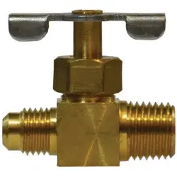 46028 - 1/4 X 1/8 In Brass Needle Valve With Male Flared Connection 1