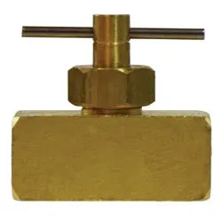 46056 - 1/4 X 1/4 In Brass Needle Valve With Fip Connection, Max Pressure 150 Psi 1