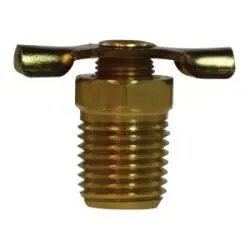 46075 - 1/4 In Mip Brass Drain Cock With Wing Nut Handle, 150 Psi Rating 1