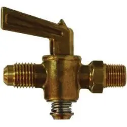 46100 - 1/4 X 1/8 In Male Flared To Mip Brass Shut-Off Cock 1