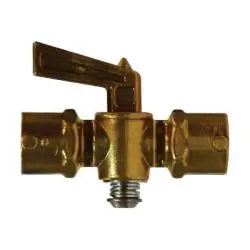 46152 - 1/4 In Fip Brass Shut-Off Cock, 2.28 In Length X 1.82 In Height, 150 Psi Max Pressure 1