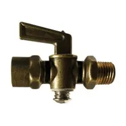 46161 - 1/4 In Mip X Fip Brass Shut-Off Cock, 2.26 In Length X 1.79 In Height, 150 Psi 1