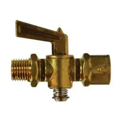 46162 - 3/8 In Mip X Fip Brass Shut-Off Cock, 2.33 In Length, 150 Psi 1