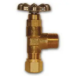 46452 - 1/2 X 1/2 In Brass Angle Truck Valve With Nab X Mip Connection 1
