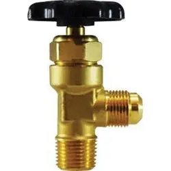 46472 - 3/8 X 3/8 In Flared X Mip Brass Truck Valve With Steel Handle 1
