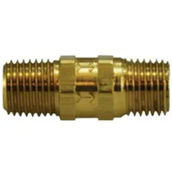 46500 - Brass High Pressure Check Valve, 1/4 X 1/4 In Mip X Mip, Stainless Steel Ball, 2500 Psi 1