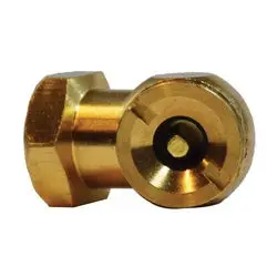 46600 - 1/4 In Brass Live Air Hex Ball Foot Chuck, Max 120 Psi Pressure 1