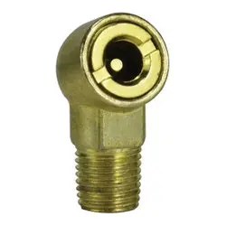 46605 - 1/4 In Brass Live Air Ball Foot Chuck, Max 120 Psi 1