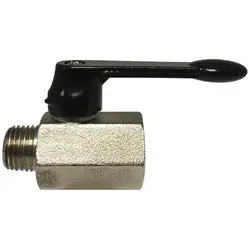 46933L - 1/2-In Mpt X Fpt Mini Ball Valve, Chrome-Plated Brass, Pressure Rated 450 Psi 1