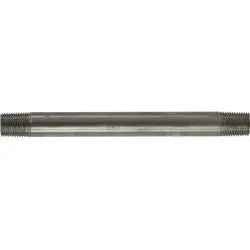 48001 - 1/8 In Mpt X 1/8 In Mpt Stainless Steel Welded Pipe Nipple, 3/4 In Length 1
