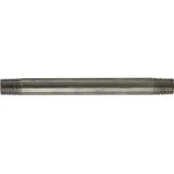 48002 - 1-1/2 In L Welded Pipe Nipple, 1/8 In Mpt X 1/8 In Mpt, 304 Stainless Steel 1