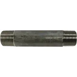 48040 - 3/8 In Mpt X 3/8 In Mpt Welded Pipe Nipple, 1 In Long, 304 Stainless Steel 1