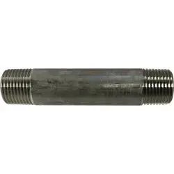 48048 - 3/8 In Mpt X 3/8 In Mpt Welded Pipe Nipple, 5 In Long, 304 Stainless Steel 1