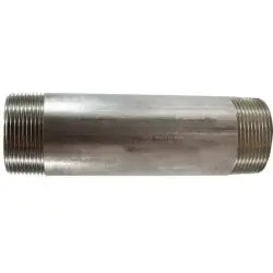 48147 - 5 In 304 Stainless Steel Welded Pipe Nipple, 1-1/2 In Mpt X 1-1/2 In Mpt 1