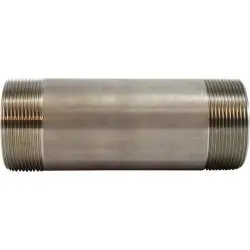48166 - 2 In Mpt X 2 In Mpt Stainless Steel Welded Pipe Nipple, 5 In Length 1