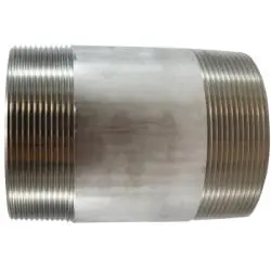 48224 - 4 In X 4 In Stainless Steel Welded Pipe Nipple, 4.5 In Length, Mpt Connections 1