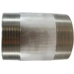 48230 - 4 In Mpt X 4 In Mpt Welded Pipe Nipple, 9 In Length, 304 Stainless Steel, Sch 40 1