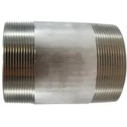 48234 - 4 In X 4 In, 10 In 304 Stainless Steel Welded Pipe Nipple With Male Threads 1