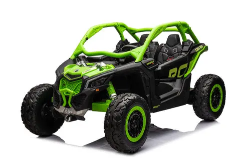 48V 4Wd Licensed Can Am Maverick Kids Ride On Car In - Green 1