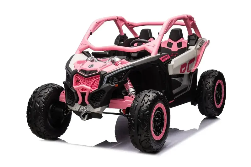 48V 4Wd Licensed Can Am Maverick Kids Ride On Car In - Pink 1