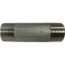 49104 - 1 In X 3-1/2 In 316 Stainless Steel Pipe Nipple, Sch 40, 150 Psi Rated 1