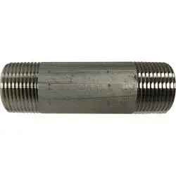 49110 - 1 In X 7 In Sch 40 Stainless Steel Welded Pipe Nipple With 150 Psi Pressure Rating 1
