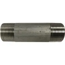 49113 - 1 In Mpt X 1 In Mpt, 10 In Schedule 40 Welded Pipe Nipple, 316 Stainless Steel 1