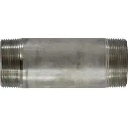 49164 - 2 In Mpt X 2 In Mpt Stainless Steel Welded Pipe Nipple, 4 In L, 150 Psi 1