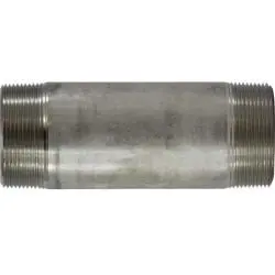 49224 - 4 In X 4 In Male Thread Welded Pipe Nipple, 4-1/2 In Length, 316 Stainless Steel 1