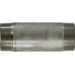 49226 - 4 In Mpt X 4 In Mpt 5-1/2 In 316 Stainless Steel Welded Pipe Nipple, Sch 40, 150 Psi 1