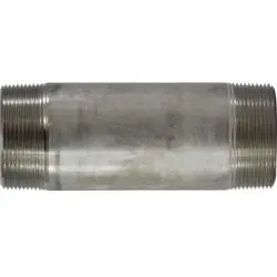 49234 - 4 In Mpt X 4 In Mpt Stainless Steel Welded Pipe Nipple, 6 In Long 1