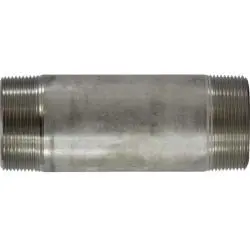 49235 - 4 In X 4 In, 7 In Welded Pipe Nipple, 316 Stainless Steel, Male Threads 1