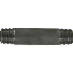 51043 - 304 Stainless Steel Seamless Pipe Nipple, 3/8 In Mpt X 3/8 In Mpt, 2-1/2 In L 1