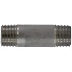 51101 - 1 In Mpt X 1 In Mpt Seamless Pipe Nipple, 2 In Length, 304 Stainless Steel 1