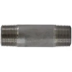 51102 - Stainless Steel Seamless Pipe Nipple, 1 In Mpt X 1 In Mpt, 2-1/2 In Length, 3000 Psi 1