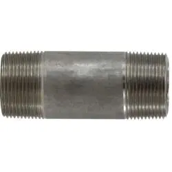51120 - 1-1/4 In Mpt X 1-1/4 In Mpt Seamless 304 Stainless Steel Pipe Nipple, Close Length 1