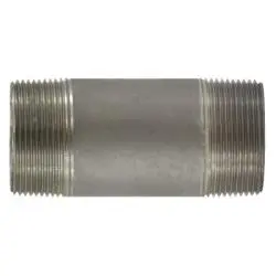 51141 - 1-1/2 In Mpt Seamless Pipe Nipple, 2 In Length, 304 Stainless Steel 1