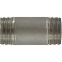 51144 - Stainless Steel Seamless Pipe Nipple, 1-1/2 In Mpt, 3-1/2 In Length, Sch 80, 3000 Psi 1