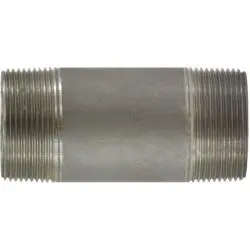 51147 - 1-1/2 In Mpt X 1-1/2 In Mpt Seamless Stainless Steel Pipe Nipple, 5 In Length 1