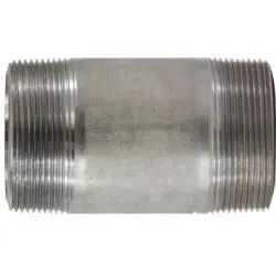 51220 - 4 In X 4 In 304 Stainless Steel Seamless Pipe Nipple With Male Threads 1