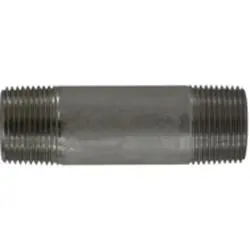 52102 - 2-1/2 In 316 Stainless Steel Seamless Pipe Nipple, 1 In Mpt X 1 In Mpt 1