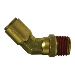540806S - 1/2-In Od Brass 45-Degree Swivel Elbow With 3/8-In Male Pipe Thread 1